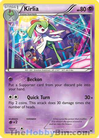 Kirlia #69/162 Uncommon - BREAKthrough Pokemon card