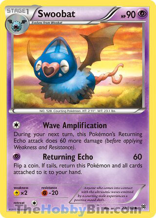 Swoobat #72/162 Uncommon - BREAKthrough Pokemon card