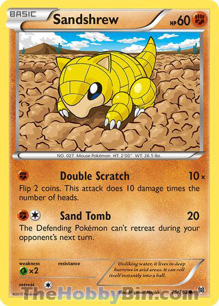 Sandshrew #75/162 Common - BREAKthrough Pokemon card