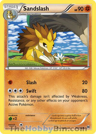 Sandslash #76/162 Uncommon - BREAKthrough Pokemon card
