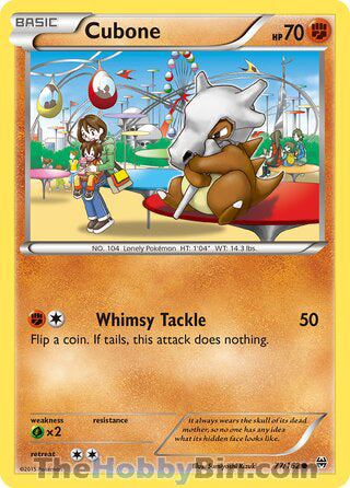Cubone #77/162 Common - BREAKthrough Pokemon card