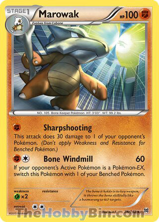 Marowak #78/162 Rare - BREAKthrough Pokemon card
