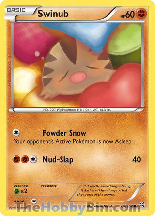 Swinub #80/162 Common - BREAKthrough Pokemon card
