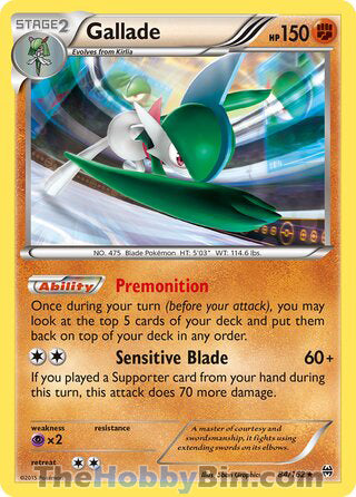 Gallade #84/162 Holo Rare - BREAKthrough Pokemon card