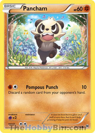 Pancham #86/162 Common - BREAKthrough Pokemon card