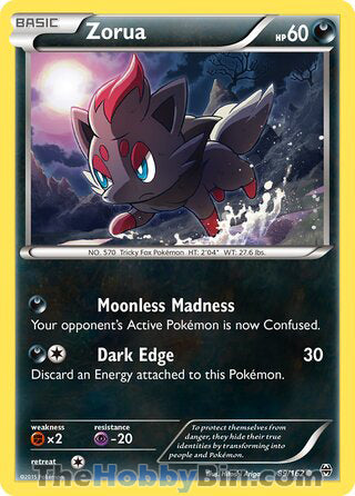 Zorua #89/162 Common - BREAKthrough Pokemon card