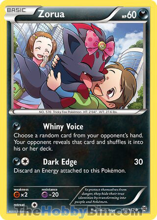Zorua #90/162 Common - BREAKthrough Pokemon card