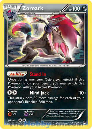 Zoroark #91/162 Holo Rare - BREAKthrough Pokemon card