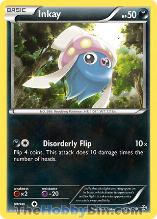 Inkay #93/162 Common - BREAKthrough Pokemon card