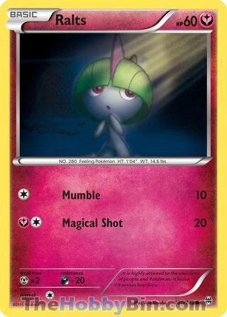 Ralts #100/162 Common - BREAKthrough Pokemon card