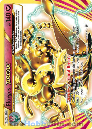 Florges BREAK #104/162 Rare BREAK - BREAKthrough Pokemon card