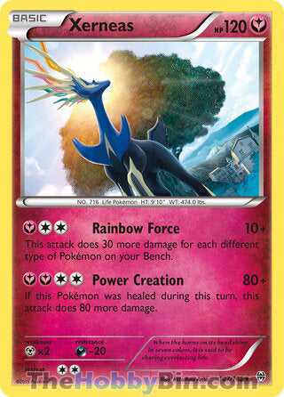 Xerneas #107/162 Holo Rare - BREAKthrough Pokemon card