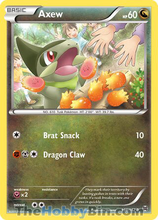 Axew #108/162 Common - BREAKthrough Pokemon card