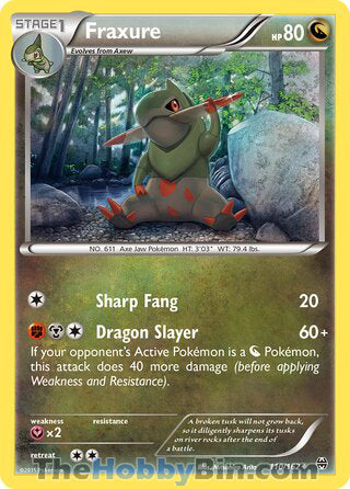 Fraxure #110/162 Uncommon - BREAKthrough Pokemon card