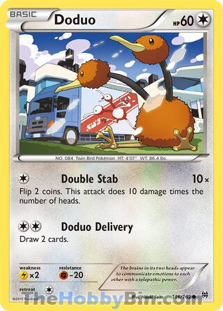 Doduo #116/162 Common - BREAKthrough Pokemon card