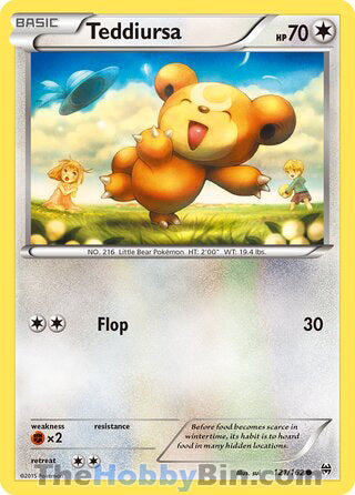 Teddiursa #121/162 Common - BREAKthrough Pokemon card