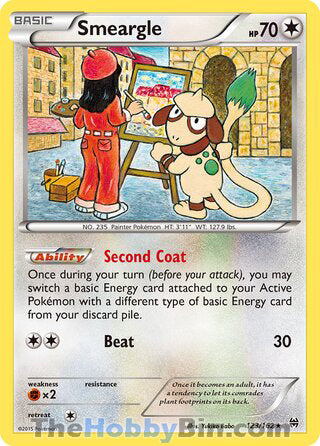 Smeargle #123/162 Rare - BREAKthrough Pokemon card
