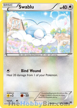 Swablu #124/162 Common - BREAKthrough Pokemon card