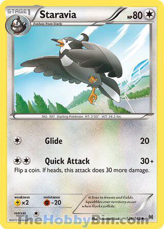 Staravia #126/162 Uncommon - BREAKthrough Pokemon card