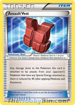 Assault Vest #133/162 Uncommon - BREAKthrough Pokemon card