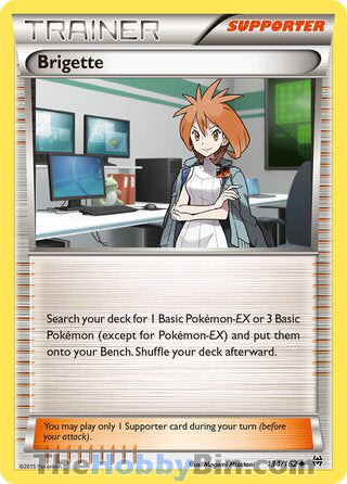 Brigette #134/162 Uncommon - BREAKthrough Pokemon card