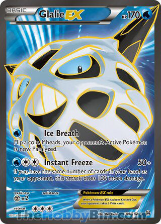 Glalie EX #155/162 Ultra Rare - BREAKthrough Pokemon card