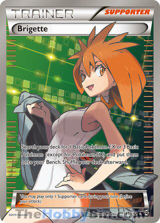 Brigette #161/162 Ultra Rare - BREAKthrough Pokemon card