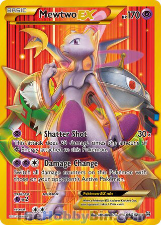 Mewtwo EX #164/162 Secret Rare - BREAKthrough Pokemon card
