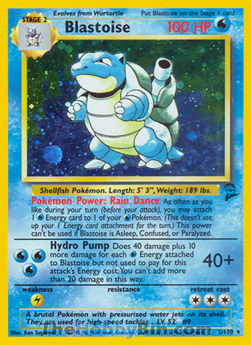 Blastoise #2 Holo Rare