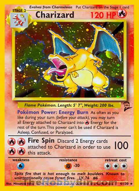 0004 Charizard Holo Rare Base Set 2