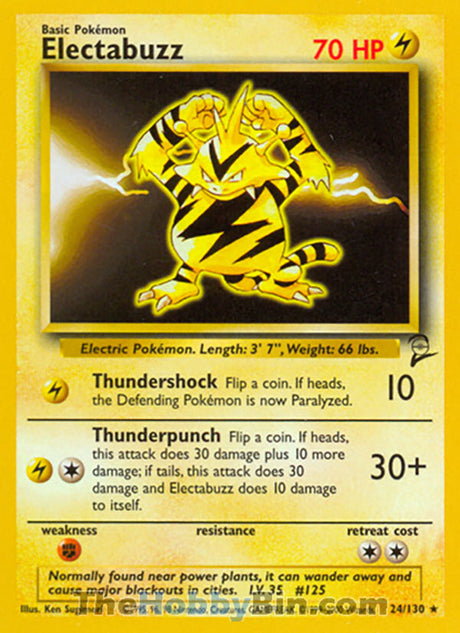 Electabuzz Base Set 2 Rare #24/130