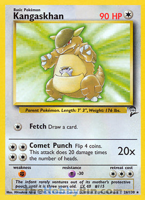 0026 Kangaskhan Rare Base Set 2