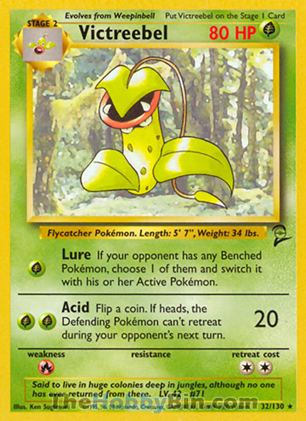 Victreebel #32/130 Rare - Base Set 2 Pokemon card