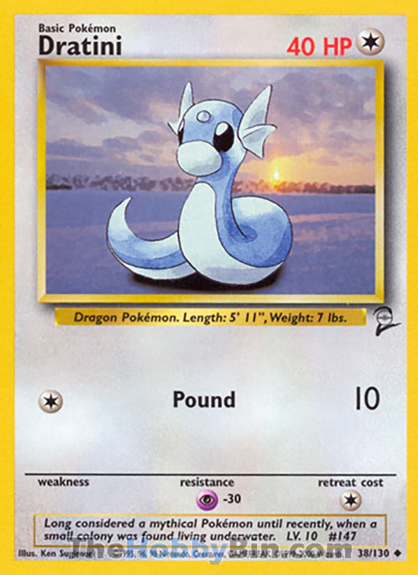 Dratini #38/130 Uncommon - Base Set 2 Pokemon card