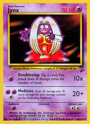 0045 Jynx Uncommon Base Set 2