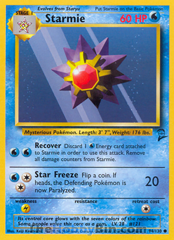 Starmie #94/130 Common - Base Set 2 Pokemon card