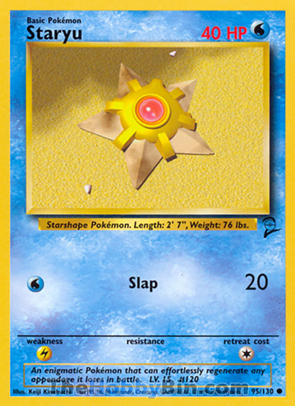 Staryu #95/130 Common - Base Set 2 Pokemon card