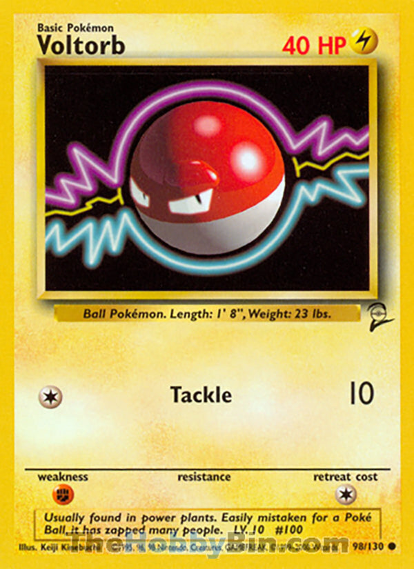 Voltorb #98/130 Common - Base Set 2 Pokemon card