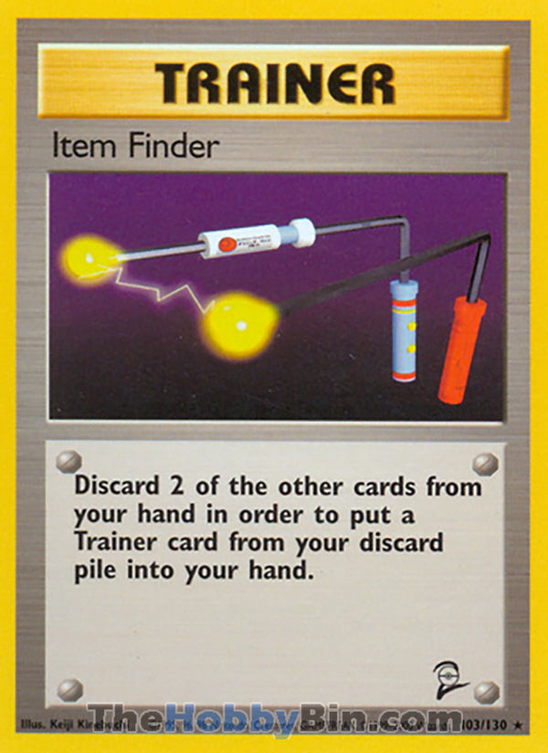 Item Finder #103/130 Rare - Base Set 2 Pokemon card