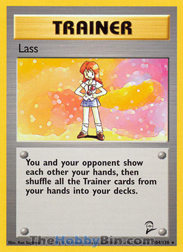 Lass #104/130 Rare - Base Set 2 Pokemon card
