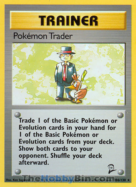 Pokemon Trader Base Set 2 Rare #106/130