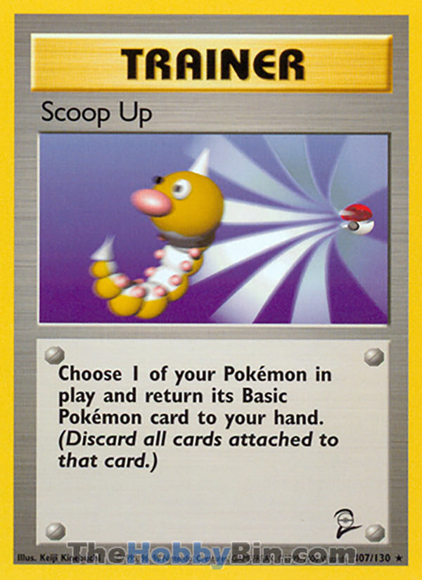 Scoop Up #107/130 Rare - Base Set 2 Pokemon card