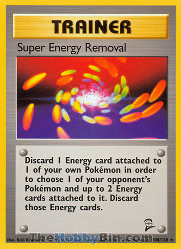 Super Energy Removal #108/130 Rare - Base Set 2 Pokemon card