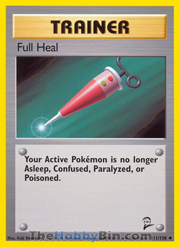 Full Heal #111/130 Uncommon - Base Set 2 Pokemon card