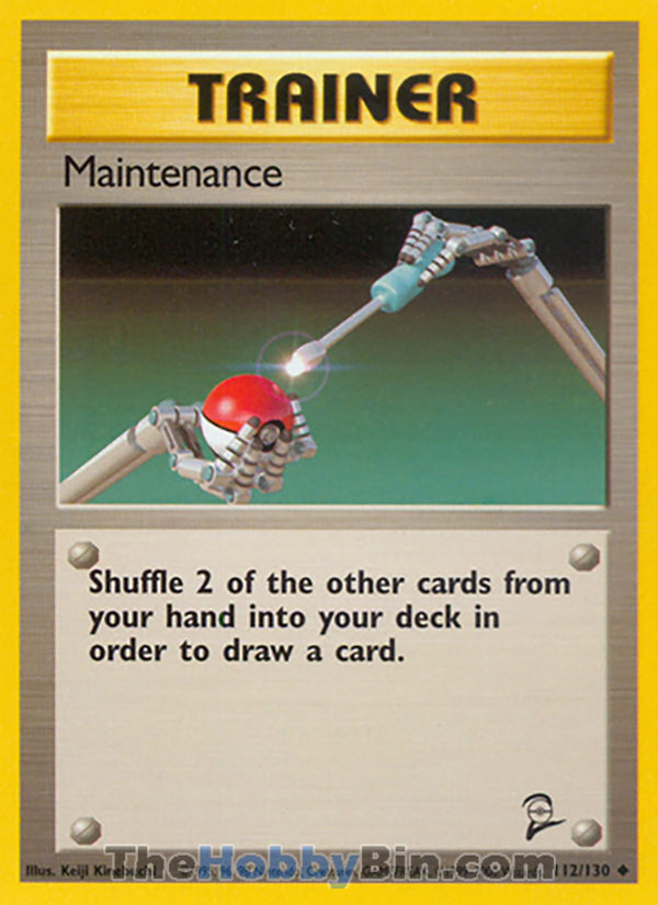 Maintenance #112/130 Uncommon - Base Set 2 Pokemon card