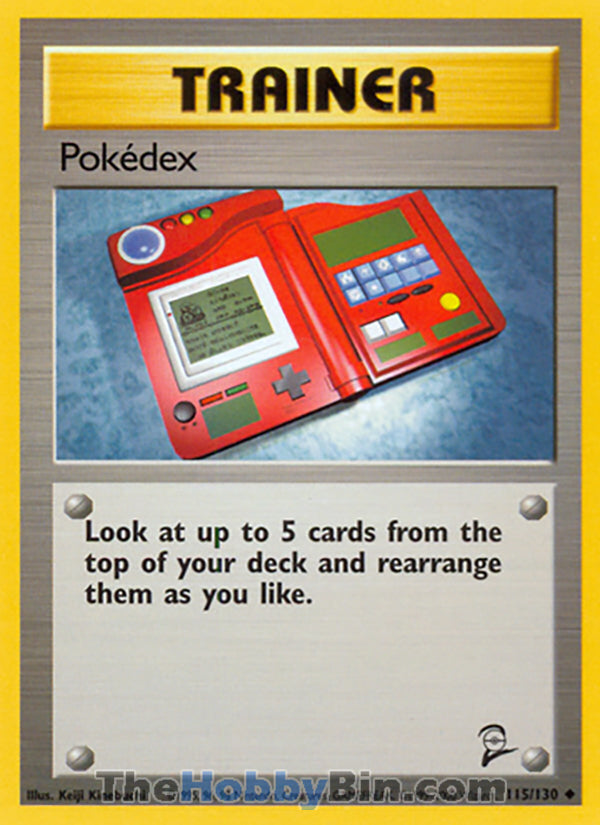 Pokedex #115/130 Uncommon - Base Set 2 Pokemon card