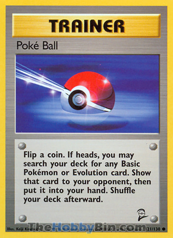 Poke Ball #121/130 Common - Base Set 2 Pokemon card