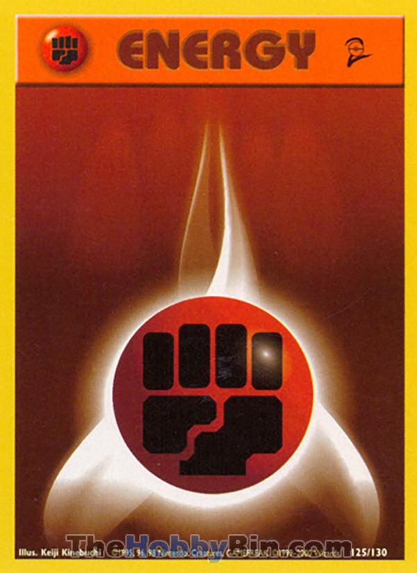 Fighting Energy #125/130 Common - Base Set 2 Pokemon card