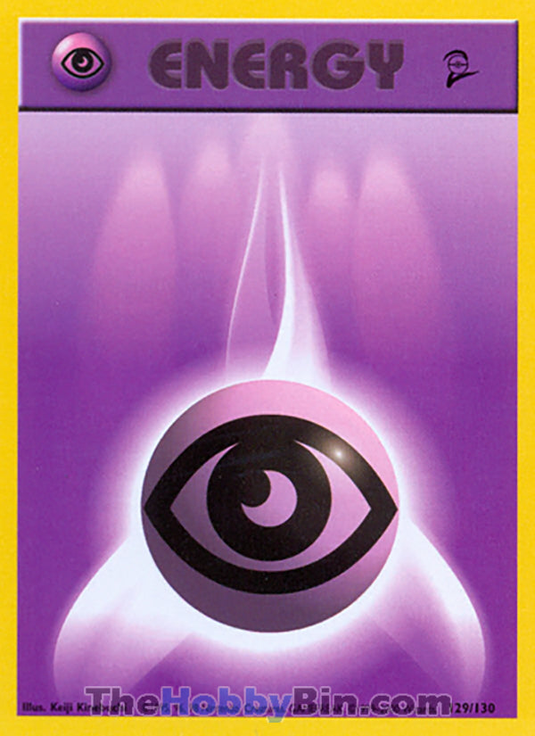 Psychic Energy #129/130 Common - Base Set 2 Pokemon card
