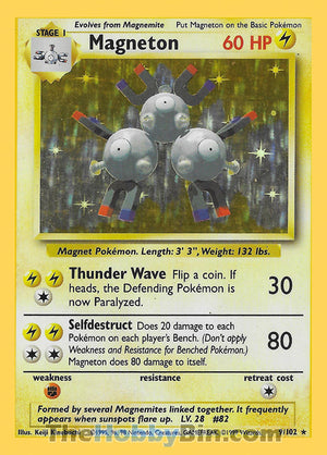 0009 Magneton Holo Rare Base Set
